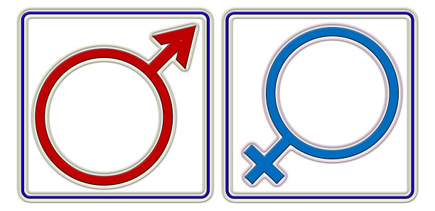 男女符号插画图片下载