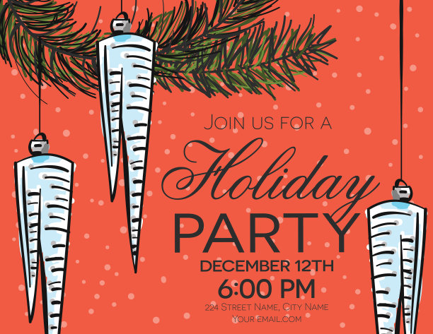 手绘节日派对卡片图片下载