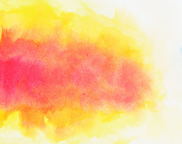 红色和橙色污渍黄色表面上的白色背景图片下载