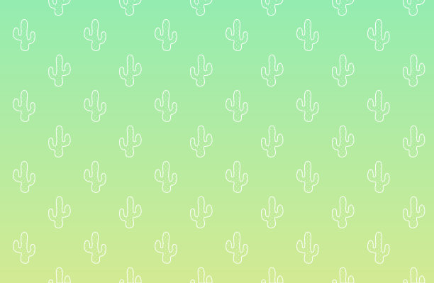 仙人掌。矢量插图。渐变背景图片下载