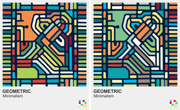 极简主义几何图案背景图片下载