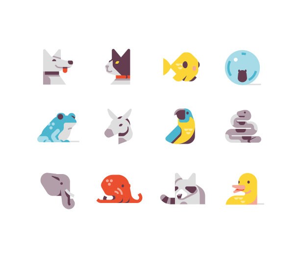 动物平图标图片下载