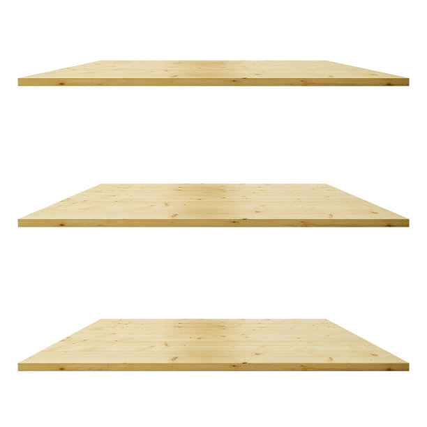 木制架子孤立的白色背景图片下载