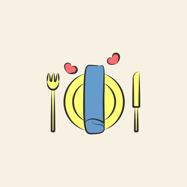 婚礼餐桌素描插图。彩色婚礼图标元素的移动概念和web应用程序。素描风格的婚礼桌子图标可以用于web和移动图片下载