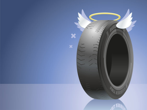 旧轮胎瘪了图片下载