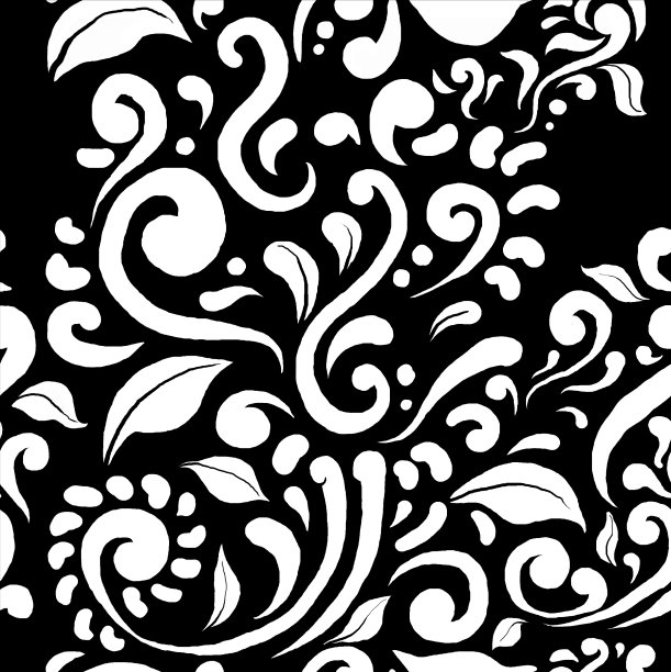 矢量花波无缝模式背景。图片下载