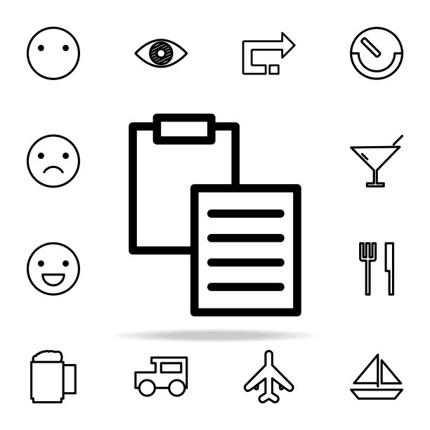 工作表和文件夹平板图标。网页图标通用设置为网页和移动图片下载