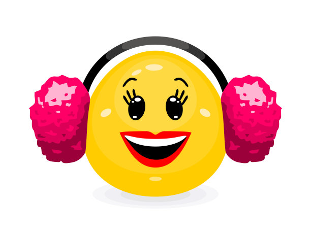 穿着冬装的表情图片下载