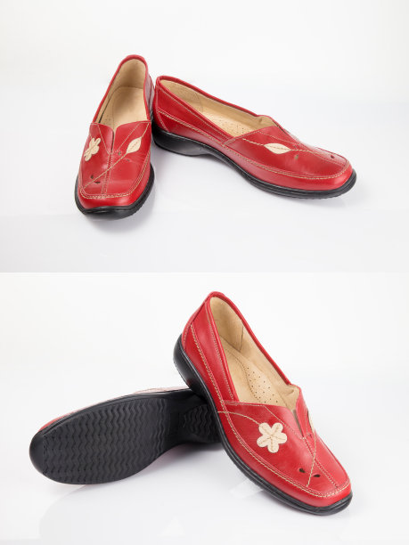 组鞋，白色背景，孤立产品。图片下载