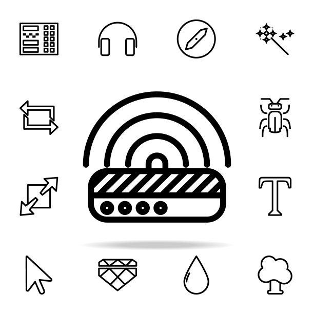 现代图标。网页图标通用设置为网页和移动图片下载