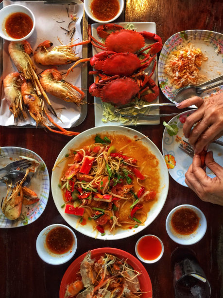 混合亚洲食物图片下载