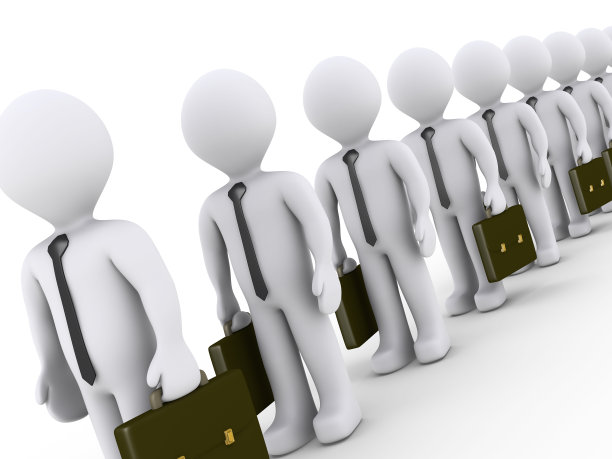 商人们正排队等候拍摄角度图片下载