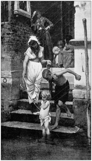 古画插图:威尼斯人图片下载