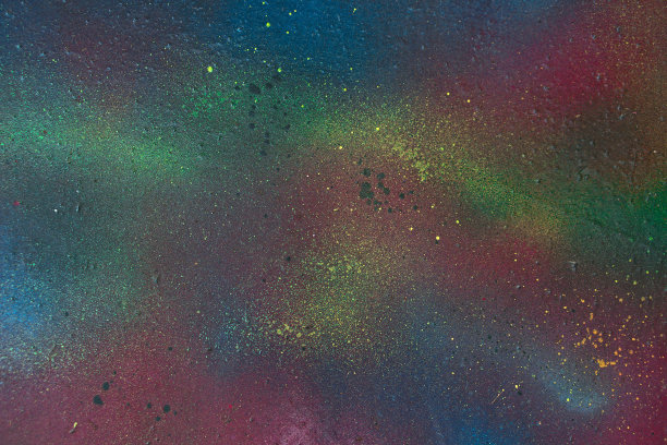 五颜六色的垃圾纹理和破旧的油漆。色彩丰富的复古，复古背景与不同层次的油漆。用于设计的库存照片。图片下载