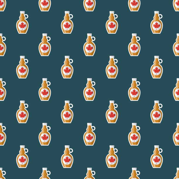 枫糖浆无缝图案图片下载