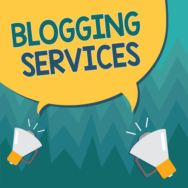 概念手写显示博客服务。商业照片展示社交网络设施信息性新闻图片下载