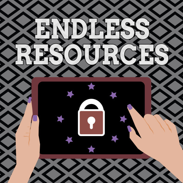 概念手写显示无尽的资源。商业照片展示无限供应的股票或财政援助图片下载