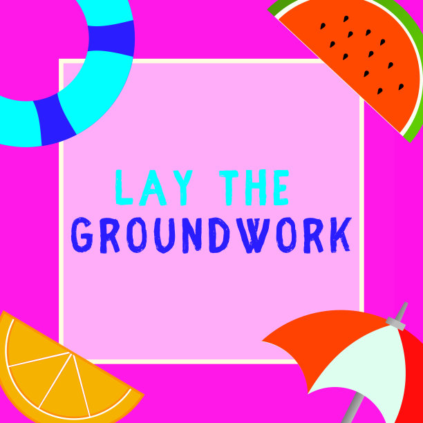 文字写作奠定了文字基础。为某事准备基础的业务概念图片下载