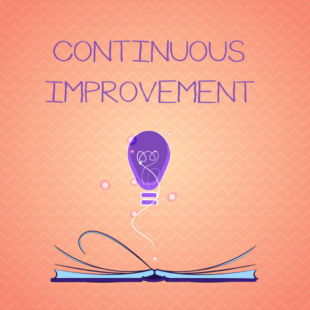 显示持续改善的文字标志。概念照片正在进行的努力前进永不停止的变化图片下载