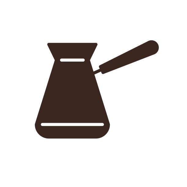 传统土耳其壶孤立线性图标图片下载