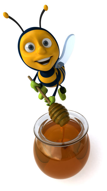 有趣的蜜蜂图片下载