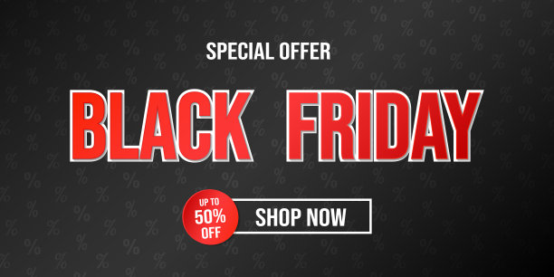 黑色星期五大甩卖-带文字的闪亮海报。向量。图片下载