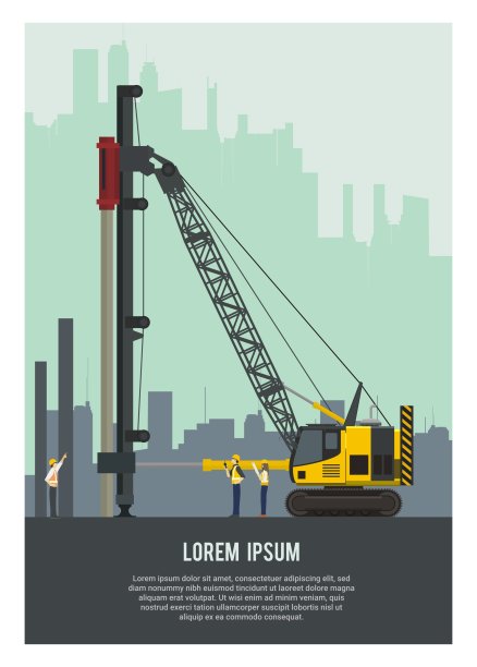 现场工程柴油锤车图片下载