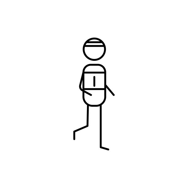 跑步者图标。人类爱好元素图标移动概念和web应用程序。细线跑路图标可以用于网络和移动图片下载