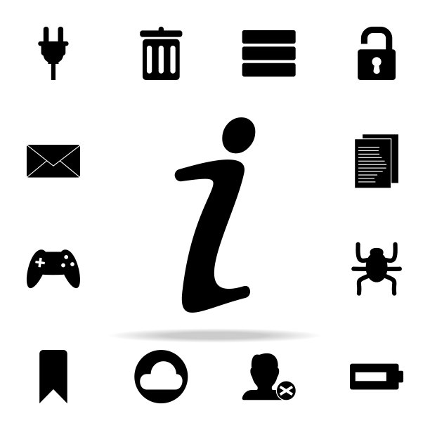 信息个性图标。网页图标通用设置为网页和移动图片下载