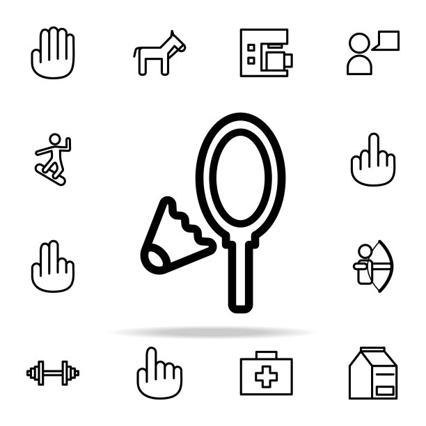 羽毛球图标。网页图标通用设置为网页和移动图片下载