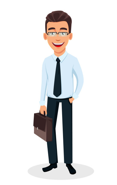 英俊的商人在办公室风格的衣服图片下载