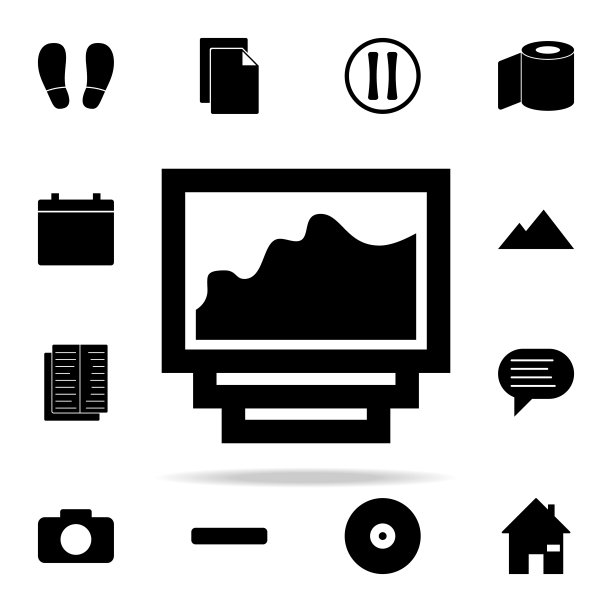 照片图标列表。网页图标通用设置为网页和移动图片下载