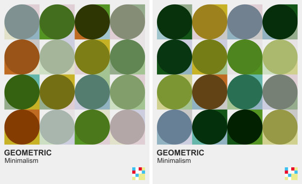 多彩的几何极简主义背景图片下载