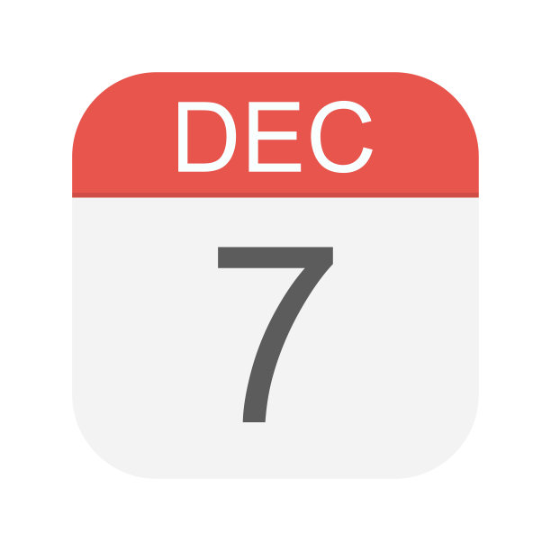 12月7日-日历图标图片下载