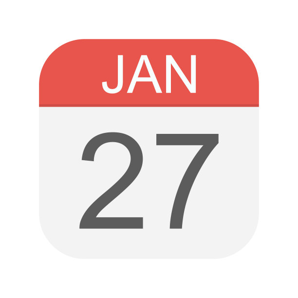 1月27日-日历图标图片下载