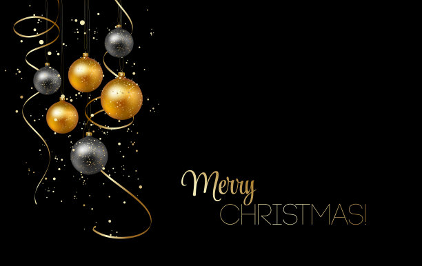 圣诞背景与金饰和蛇纹石图片下载