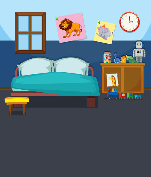 卧室内部模板图片下载