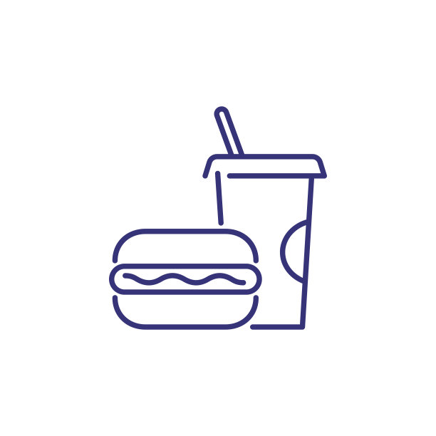 汉堡和可乐的图标图片下载