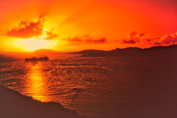 日落,圣托马斯图片下载