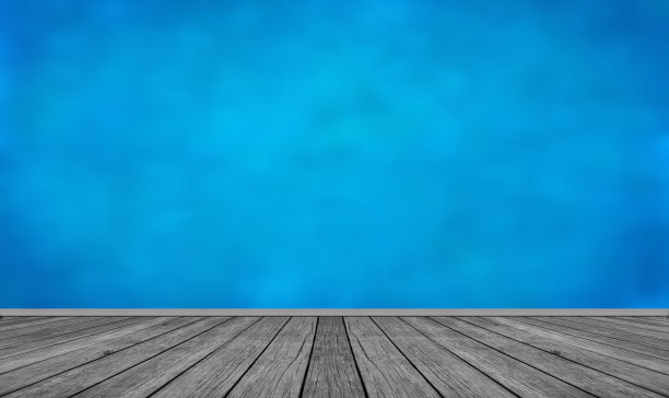 木地板，蓝天图片下载