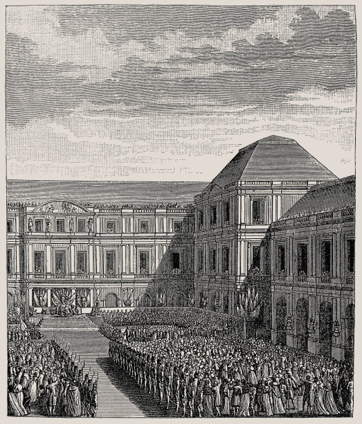 坎波福尔米奥条约后在执政府庆祝拿破仑·波拿巴的节日图片下载
