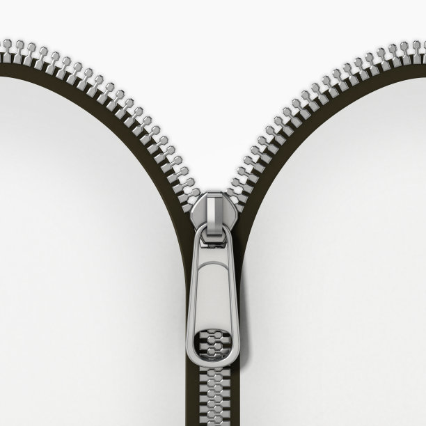 连接布的两部分的拉链图片下载