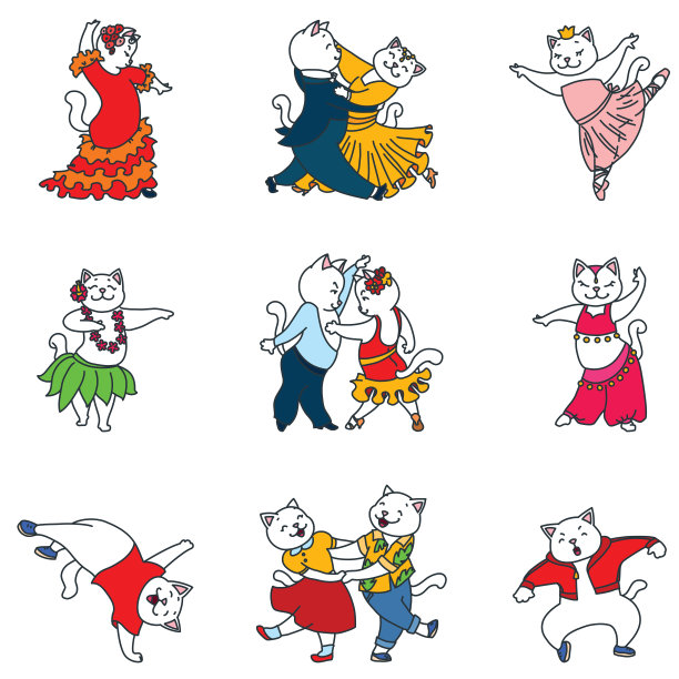 跳舞的猫图片下载