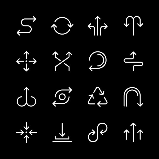 设置箭头的行图标图片下载