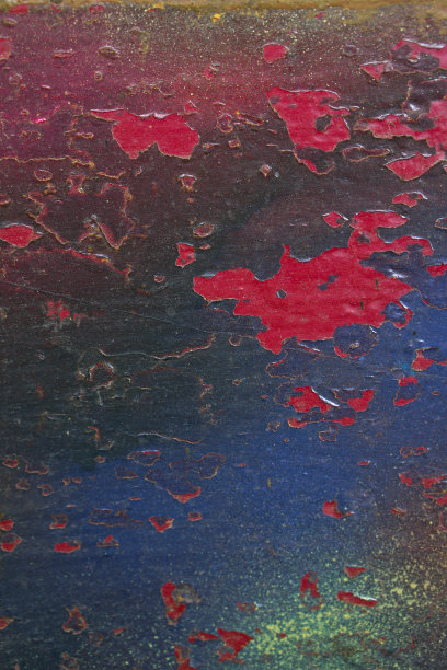 五颜六色的垃圾纹理和破旧的油漆。色彩丰富的复古，复古背景与不同层次的油漆。用于设计的库存照片。图片下载