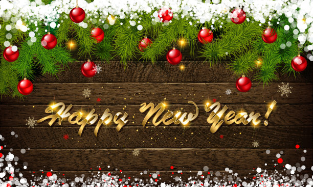 圣诞节和新年排印图片下载