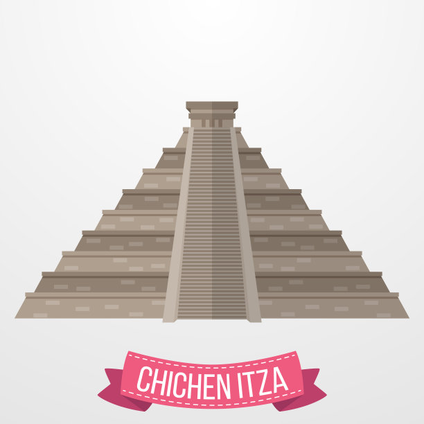 奇琴伊察图标上的白色背景图片下载