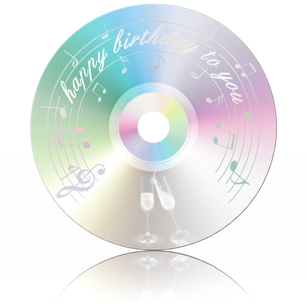 CD音乐。生日快乐。图片下载