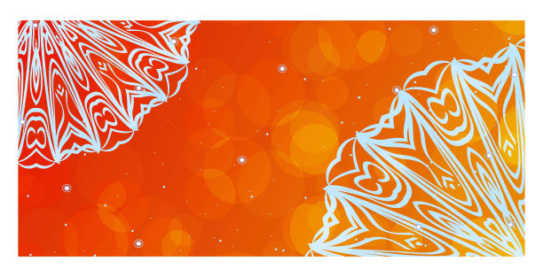 传单页装饰插图概念与曼荼罗。印度古着艺术杂志。矢量装饰布局设计图片下载