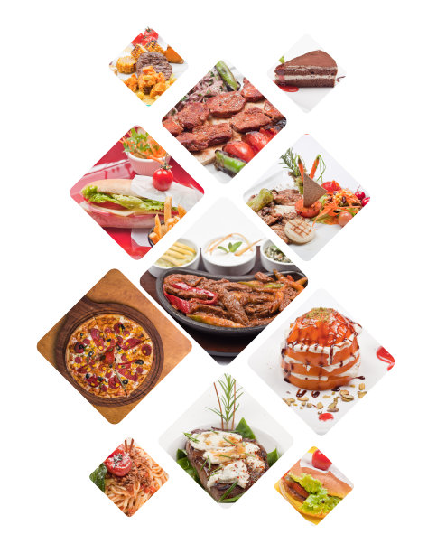 食品的拼贴图片下载